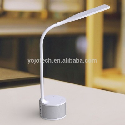 Dimmable LED Desk Lamp, Folding Table Lamp Smart Music Lamp Desk Light with Built-in Bluetooth Speaker