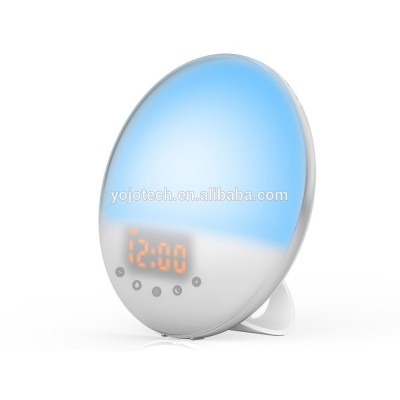 Digital Desk and table alarm clock, 6 nature sound and snooze light